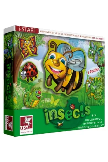 Puzzle - 6 obrazk�w owad�w Toy Kraft