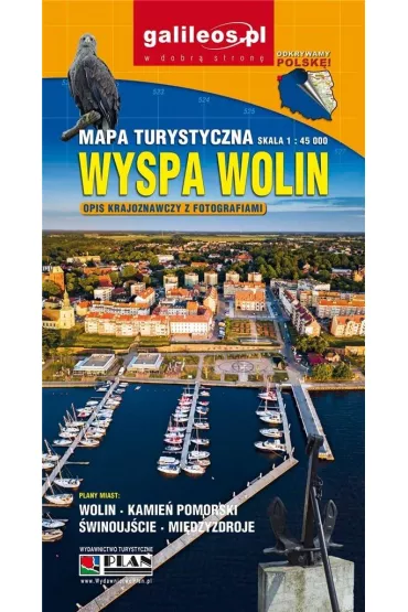 Mapa turystyczna - Wyspa Wolin 1:45 000