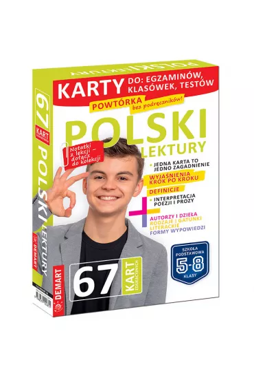 Karty edukacyjne J�zyk polski Lektury