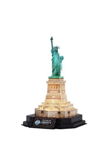 Puzzle 3D Statua Wolno�ci LED Cubic Fun
