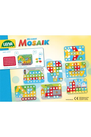Mozaika guzikowa mozaikowa, du�e elementy Lena