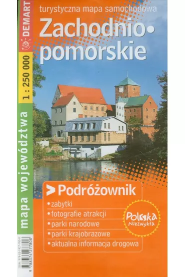 Podr�ownik. Mapa wojew�dztwa - Zachodniopomorskie 1: 250 00