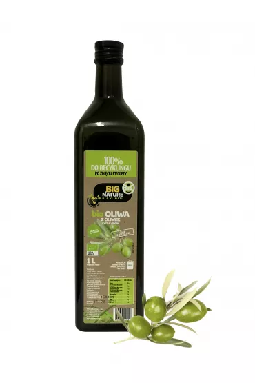 Big Nature Oliwa z oliwek Extra Virgin toczona na zimno 1 l Bio