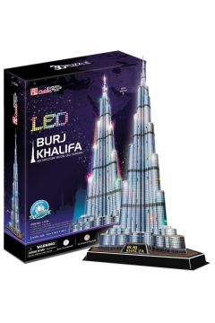 Puzzle 3D 136 el. Burj Khalifa LED Cubic Fun