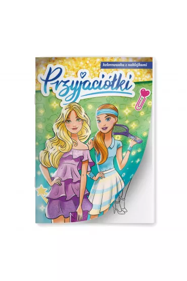 Przyjaci�ki. Kolorowanka z naklejkami