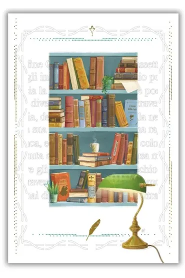 DaVinci Karnet 12x18cm + koperta Biblioteka