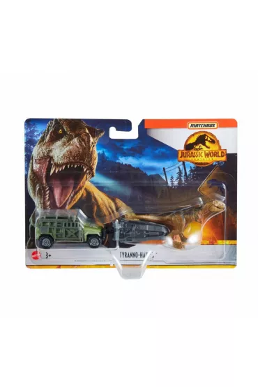 Matchbox Jurassic World Transporter z Tyranozaurem Mattel