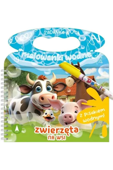 Malowanka 200X140 Zadanka & malowanki wodne. Zwierz�ta na wsi  PISAK SKRZAT 981031 - Wioleta �y�owska