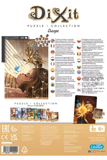 Puzzle 500 el. Dixit: Escape z unikatow kart do gry Rebel - Marina  Coudray