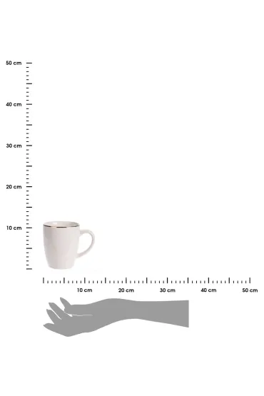 Siaki Collection Kubek porcelanowy ze z�otym rantem 340 ml