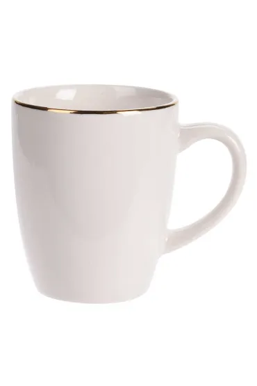 Siaki Collection Kubek porcelanowy ze z�otym rantem 340 ml