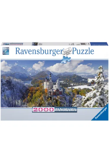 Puzzle panoramiczne 2000 el. Zamek Neuschwanstein Ravensburger