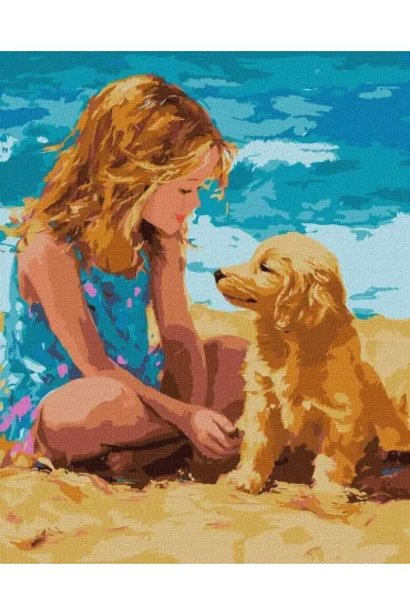 Ideyka Malowanie po numerach - Przyjaciel z dzieci�stwa 40x50cm