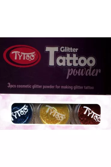 Tytoo. Tatua�e zestaw brokat�w 3 koloroy