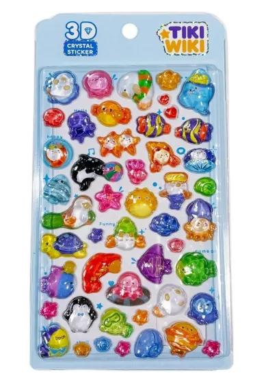 Kiddisvit Naklejki 3D Crystal Rybki