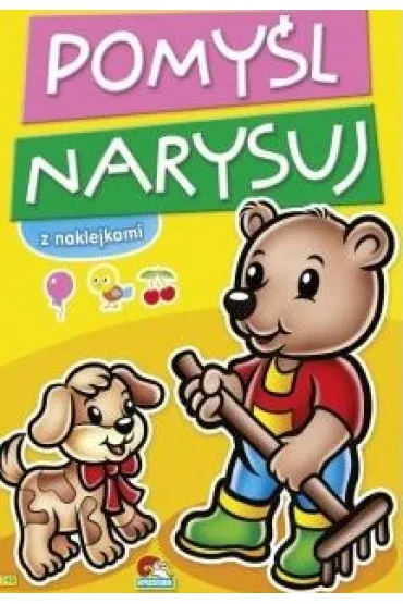Malowanka Pomy�l Narysuj Misiu