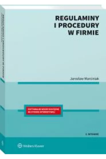 Regulaminy i procedury w firmie wyd. 2022 - Jaros�aw Marciniak