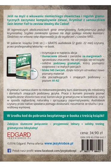 Audiobook Sein letzter Fall Niemiecki krymina� z samouczkiem dla pocz�tkuj�cych + CD - Sandra Meyer