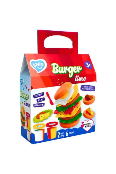 Zestaw kreatywny ciastolina Burger time Lovin