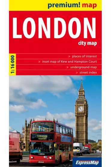 Premium! map London (Londyn) 1:16 000 plan miasta