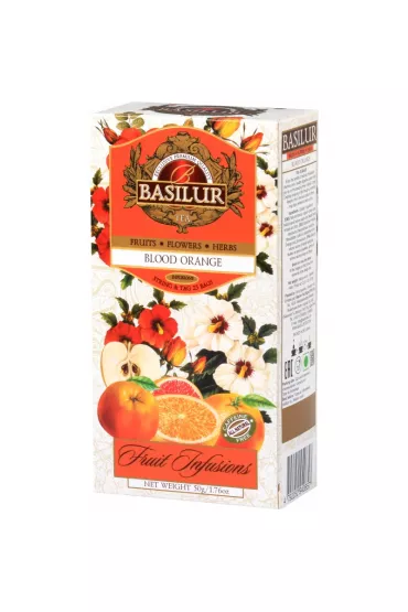 Basilur Herbata owocowa napar Blood Orange w saszetkach 25 x 2 g