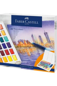 Faber-Castell Farby akwarelowe CS kostki 48 kolorw