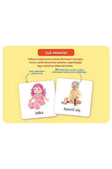 Montessori Karty obrazkowe Pierwsze sowa