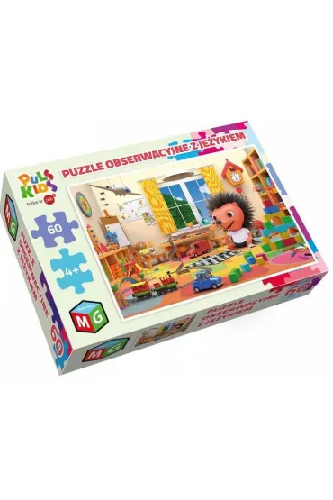 Puzzle obserwacyjne 60 el. Z je�ykiem Multigra