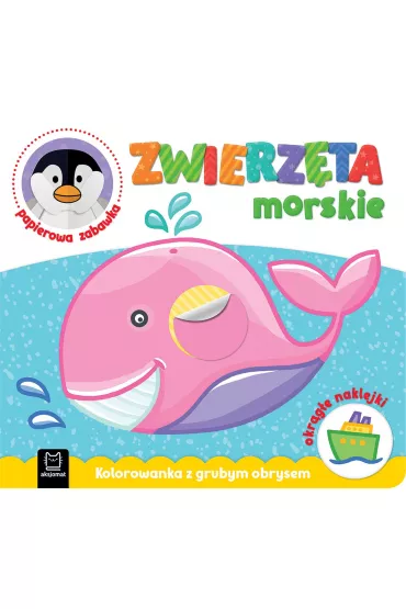 Zwierz�ta morskie. Kolorowanka z grubym obrysem