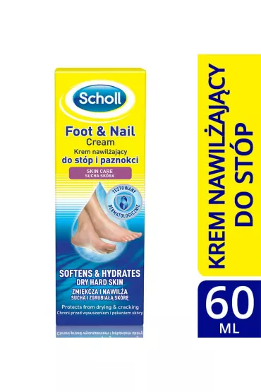 Scholl Foot & Nail Cream krem nawil�aj�cy do st�p i paznokci 60 ml