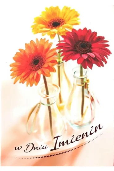 Art Nuvo Karnet B6 Kwiaty imieniny FF1288