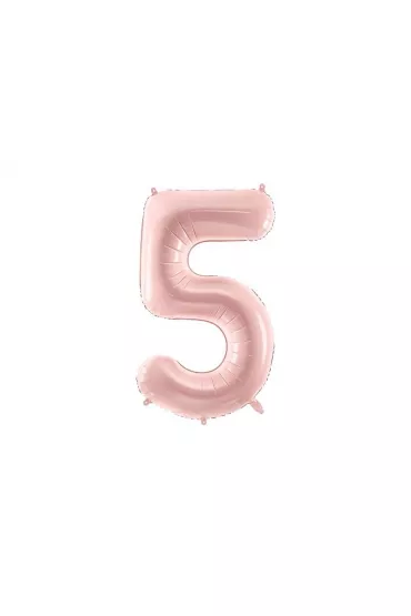 PartyDeco Balon foliowy 5 jasny r�owy 72cm