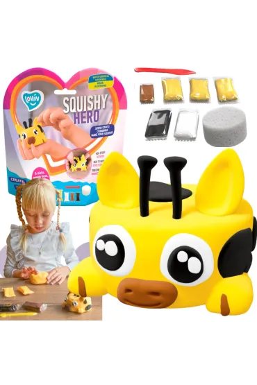 Zestaw lekkiej ciastoliny piankolina Squishy Raff Lovin
