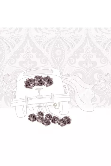 Clear Creations Karnet Swarovski kwadrat CL0115 �lub samoch�d