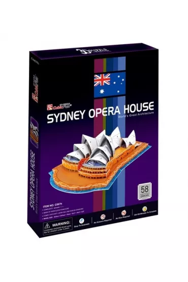 Puzzle 3D 58 el. Sydney Opera House Cubic Fun