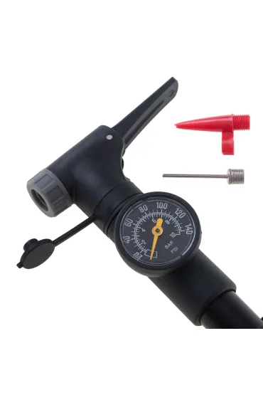 Pompka do roweru z manometrem RALLEX rowerowa r�czna do pi�ki materaca z uchwytem na rower