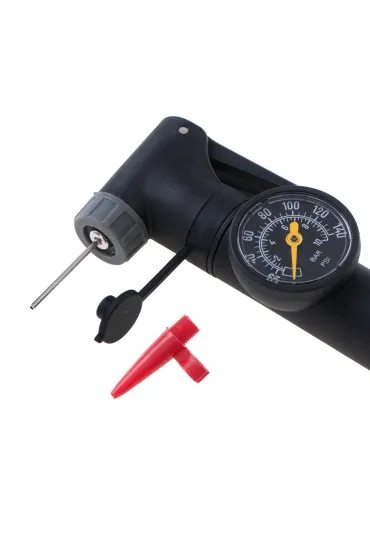 Pompka do roweru z manometrem RALLEX rowerowa r�czna do pi�ki materaca z uchwytem na rower
