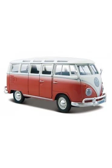 Model metalowy Volkswagen Samba bia�o-czerwiny Maisto