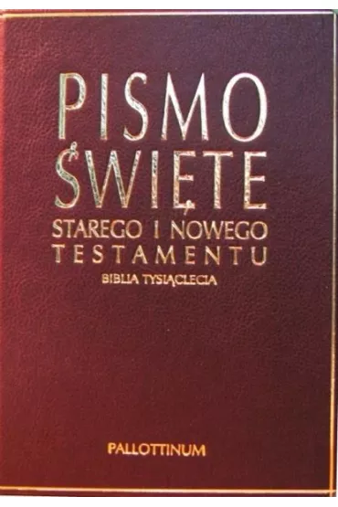 Biblia Tysi�clecia - opr. sk�rzana z�ote t�oczenia
