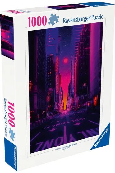 Puzzle 1000 el. Neony w Nowym Jorku Ravensburger