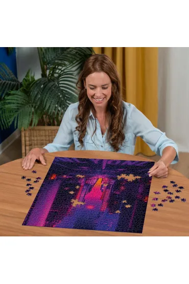 Puzzle 1000 el. Neony w Nowym Jorku Ravensburger