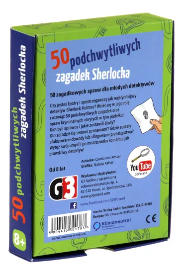 Gra 50 podchwytliwych zagadek Sherlocka G3 - Carola von Kessel