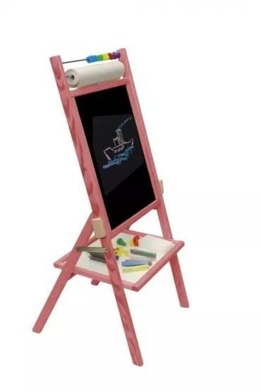 Tablica obrotowa z rolk� papieru r�owa