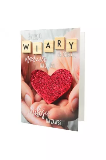 Kukartka Karnet B6 TCZ-007 Wiara, nadzieja, mi�o��