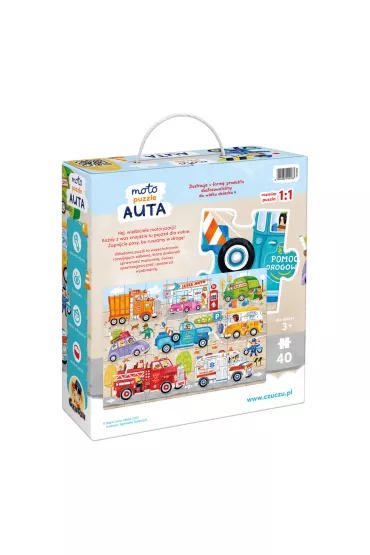Moto puzzle 40 el. CzuCzu. Auta Bright Junior Media