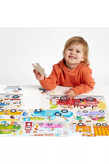 Moto puzzle 40 el. CzuCzu. Auta Bright Junior Media