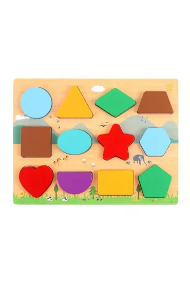Puzzle Uk�adanka drewniana Kszta�ty Pro Kids