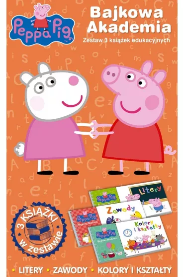 �winka Peppa. Bajkowa Akademia, nr. 1. Litery. Zawody. Kolory i kszta�ty