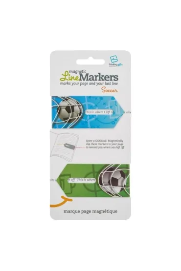 Thinking Gifts LineMarkers Wskazuj�ce zak�adki - Soccer