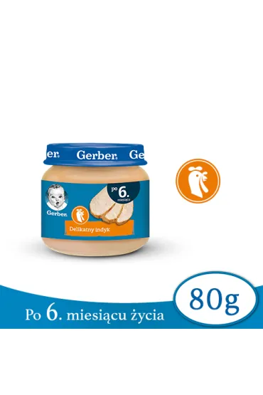 Gerber Obiadek delikatny indyk dla niemowl�t po 6 miesi�cu 80 g
